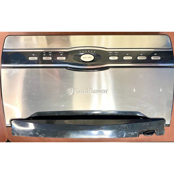 FoodSaver V3880 Vacuum Sealer System Stainless Steel/Black SmartSeal/ USED - Picture 1 of 6